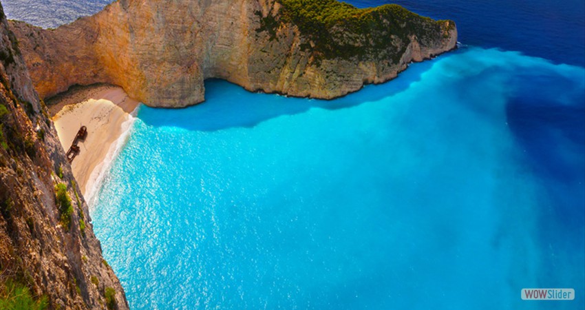Zante is the flower of the East.
Zákynthos (Zante) is a verdant island endowed with fertile valleys and a temperate climate 