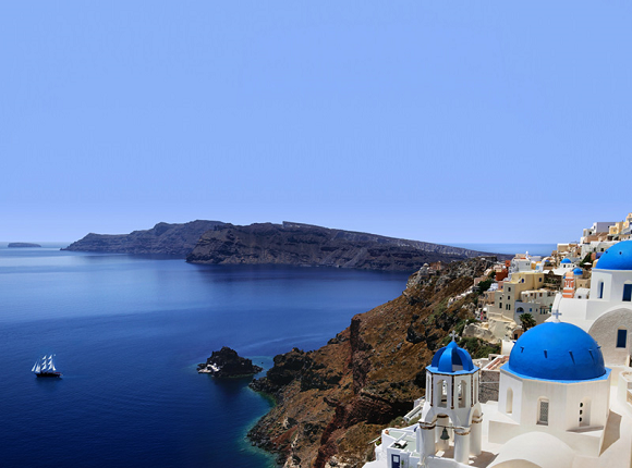 Enjoy the unique sunset of Santorini